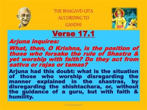 Bhagavad gita according to gandhi chapter 17 | PPT
