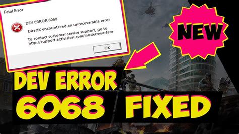 How To Fix Call Of Duty Warzone Dev Error 6068 Techicy