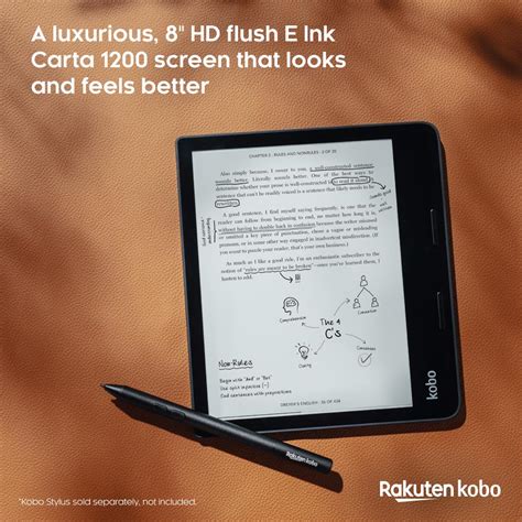 Buy The Kobo Sage Ereader Gb Black Touch Screen Hd Carta