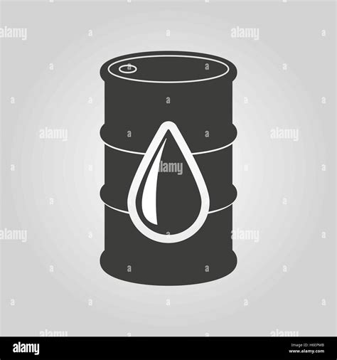 The Barrel Icon Cask And Oil Gasoline Petrol Benzine Symbol Flat