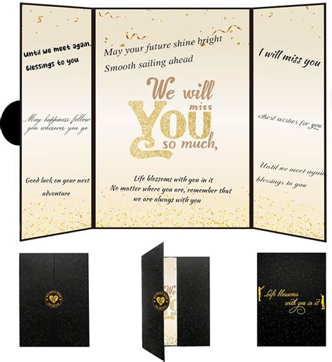 Viogtmca Black Gold Farewell Party Decorations Farewell Gifts For