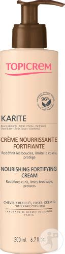 Topicrem Karité Crème Nourrissante Fortifiante Cheveux Bouclés Frisés