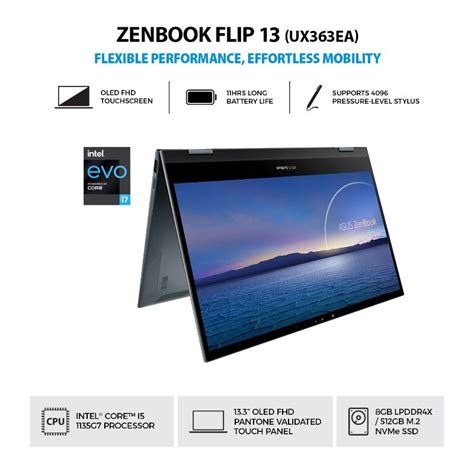 Jual Asus Zenbook Flip Ux Ea Em Ts Pine Grey Intel Core I