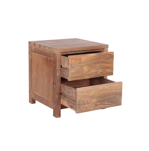 The Praya Reclaimed Wood Bedside Table Functional And Stunning