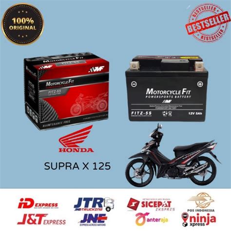 Jual Aki Motor Honda Supra X 125 Accu MF GTZ5S Accu Kering Aki MF