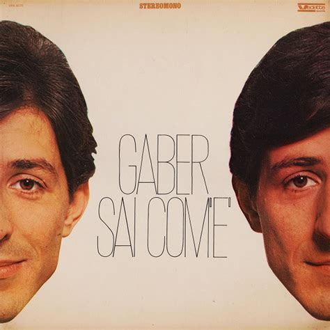 Giorgio Gaber Gaber Sai Lyrics And Tracklist Genius