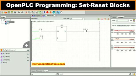 Openplc Programming Set Reset Blocks In Plc Youtube