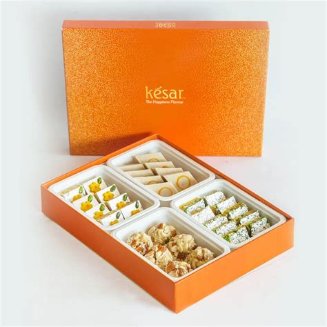 Dessert Drama By Kesar Sweets Sweets Gift Pack Assorted Kaju Sweets