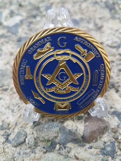 Masonic Medallion For Freemasons 3d Design With Protective Case And