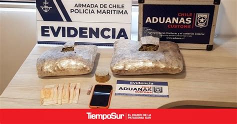 Otro golpe al narcotráfico en Chaitén Aduana incauta casi 2 kilos de