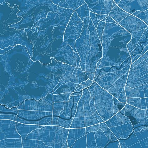 Mapa Detallado Del Mapa De La Ciudad De Kumamoto Panorama Urbano En