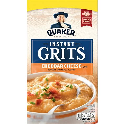 Quaker Instant Grits Packet Cheddar Cheese Flavor, 1 oz | Triple Crown ...