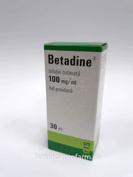 Betadine Solutie Cutanata X Sol Cut Mg Ml Egis Pharmaceuticals