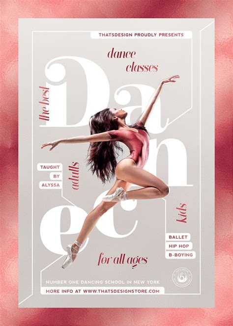 Dance Classes Flyer Template V4 Dance Poster Design Dance Poster Dance Class