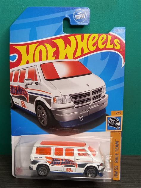 Dodge Van Hot Wheels 55 Race Team 2021 Mattel Hot Wheels Hobbies Toys Toys Games On Carousell