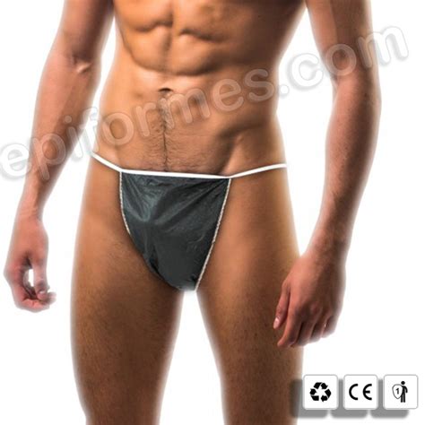 Tanga caballero de talla única en color negro de TST de Polipropileno