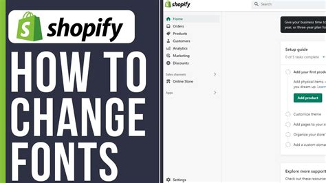 How To Change Font On Shopify Website Full Guide Youtube