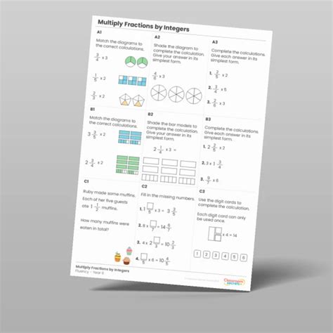 Multiply Fractions By Integers Fluency Matrix Resource Classroom Secrets