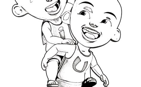 Gambar Upin Ipin Untuk Mewarnai Anak Paud Coloring Pages Disney