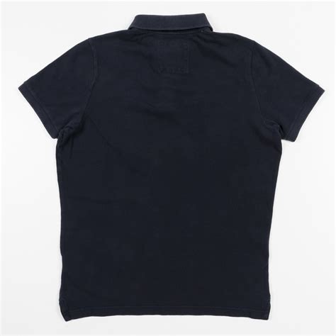 Hollister Polo Shirt Solid Navy Cotton Mens Size XL EBay