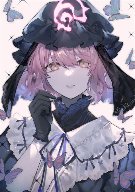 Saigyouji Yuyuko Yuyuko Saigyouji Touhou Project Touhou