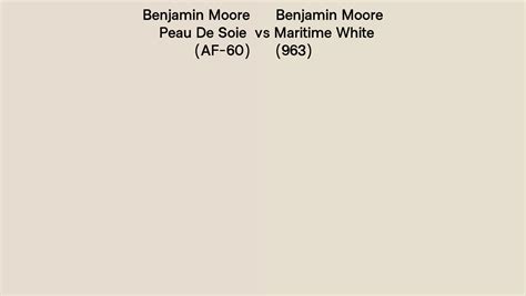 Benjamin Moore Peau De Soie Vs Maritime White Side By Side Comparison