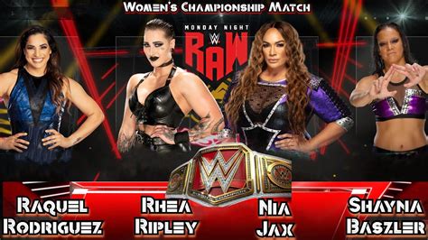 Rhea Ripley Raquel Rodriguez Nia Jax Shayna Baszler Raw Title