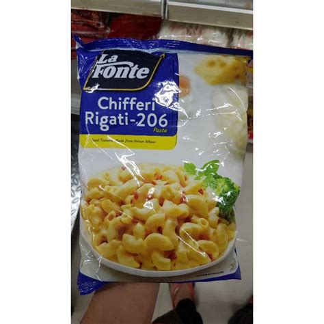 Jual LA FONTE Chifferi Rigati 206 Pasta Makaroni 500gr Shopee Indonesia