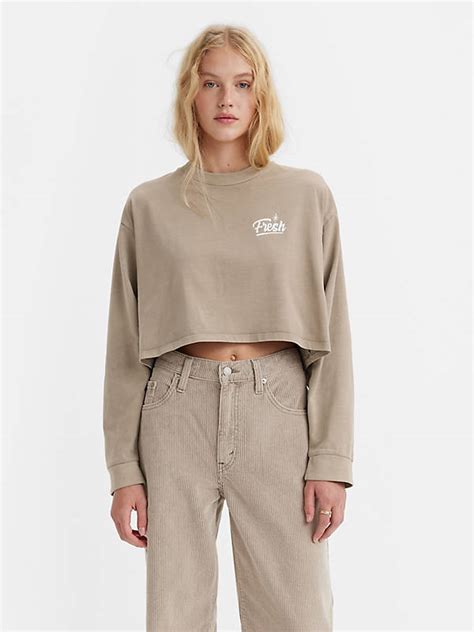 Graphic Long Sleeve Reese Cropped Tee Levis® Us