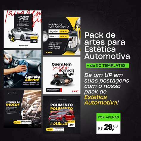 Pack Templates Para Est Tica Automotiva Barbara Hotmart