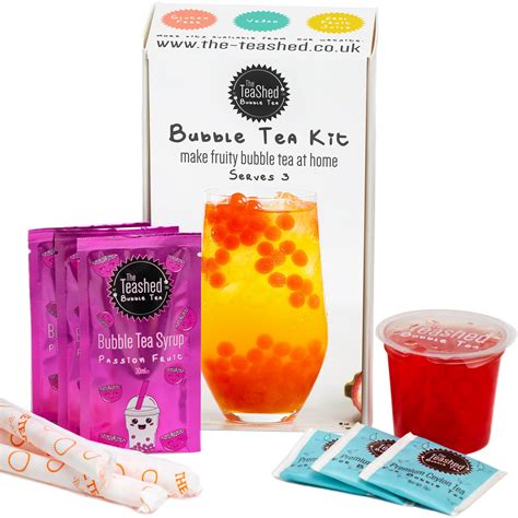 Buy Fruit Bubble Tea Kit Gift Box 3 Servings Set Includes Passion