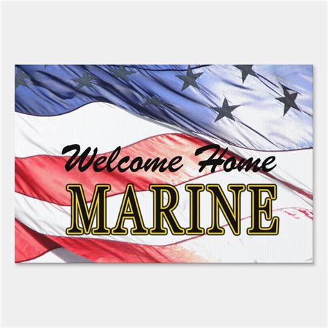 Welcome Home Marine Sign Zazzle Welcome Home Signs Welcome Home