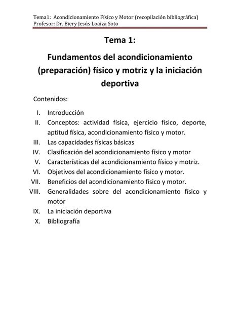 Fundamentos De Acondicionamiento F Sico