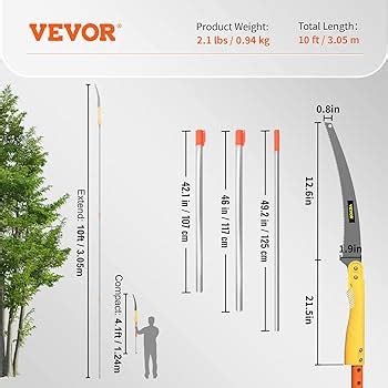 Vevor Tree Pruner Ft Extendable Pole Saw Sharp Ubuy Nepal Lupon