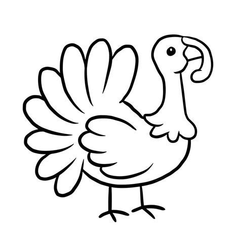 Premium Vector | Turkey cartoon animal cute kawaii doodle coloring page ...