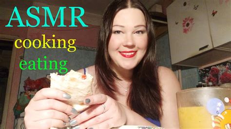 АСМР КУКИНГ ИТИНГ 😋 Asmr Cooking Eating Youtube