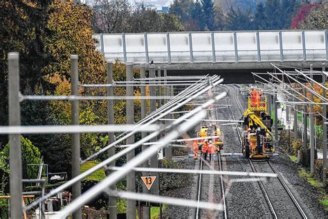 Hochrheinbahn Bei Der Elektrifizierung Ist Derzeit Alles Im Zeitlichen