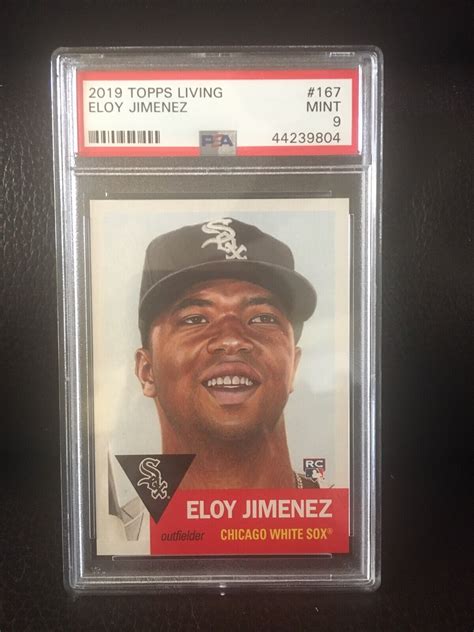 Topps Living Eloy Jimenez Chicago White Sox Rc Rookie Psa