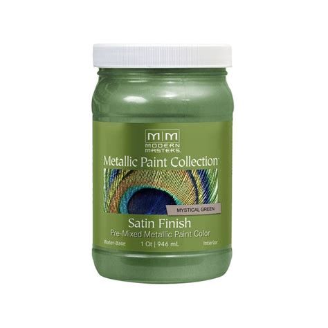 Modern Masters Shimmer Satin Mystical Green Metallic Paint 1 Qt