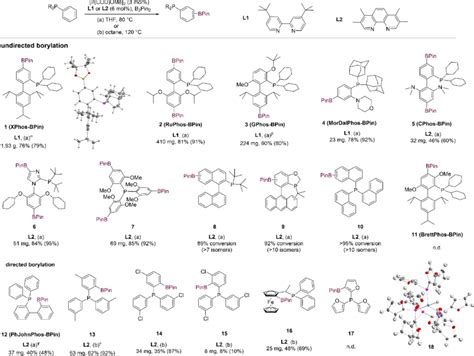 Scheme 2 Substrate Scope Of Iridium Catalyzed Borylation Showing The