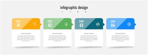 Infografik Design für Geschäftskonzept Vorlage Zeitleiste mit 4