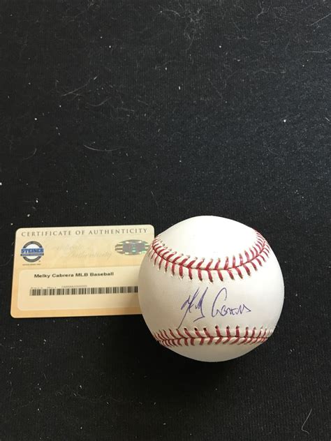 Melky Cabrera Signed Autographed Official Mlb Baseball Steiner Coa Ebay