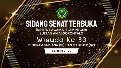 Live Sidang Senat Terbuka Wisuda Ke Sarjana S Dan Magister