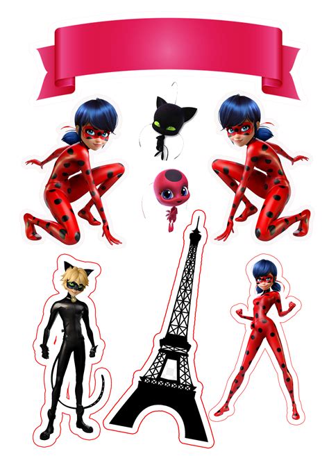 Topo De Bolo Miraculous LadyBug Topo De Bolo Ladybug Bolo Miraculous