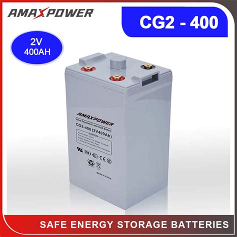 Amaxpower 2v 400ah500ah Deep Cycle Agm Battery For Telecomnuclear Power Station 2v Solar