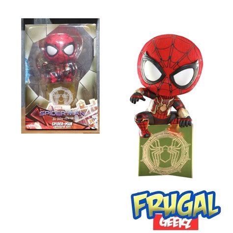 Hot Toys Spider Man No Way Home Spider Man Integrated Suit Cosbaby Bobble Head Figure Shopee