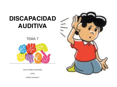 Discapacidad Auditiva Apuntes De Ciencias De La Educación Docsity