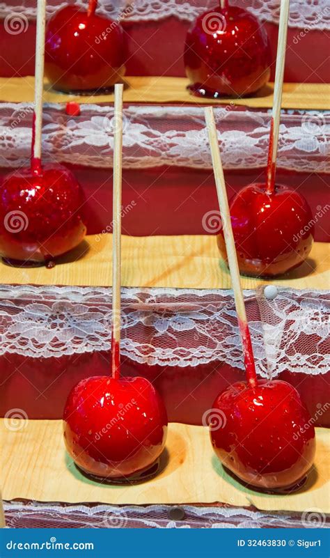 Candy Apple With Stick Stock Photo - Image: 32463830