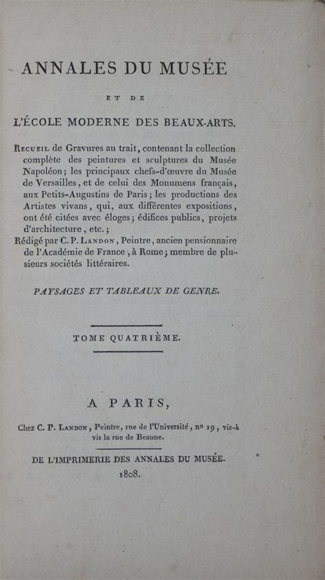 BIBLIO Annales du Musée et de l École Moderne des Beaux Arts