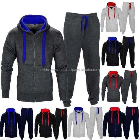 Wholesale Fleece Jogging Suit Grey Jogging Suit With Customized Logo